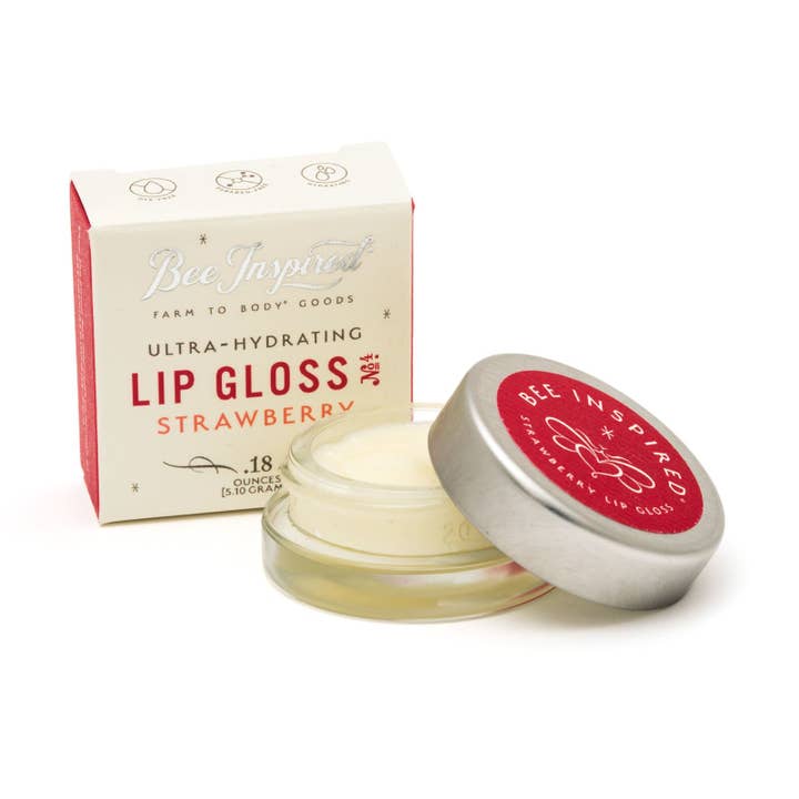 Bee Inspired - Wholesale Lip Gloss - Strawberry Lip Gloss | Ultra-Hydrating Strawberry Shine