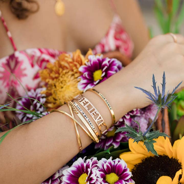 MantraBand - Wholesale Cuff Bracelet - Enjoy the Journey - inspirational mantraband® cuff bracelet