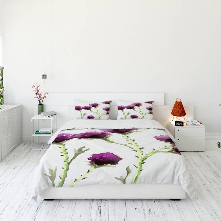 Milk Thistle Duvet Cover or Comforter for wholesale by Brazen Design Studio