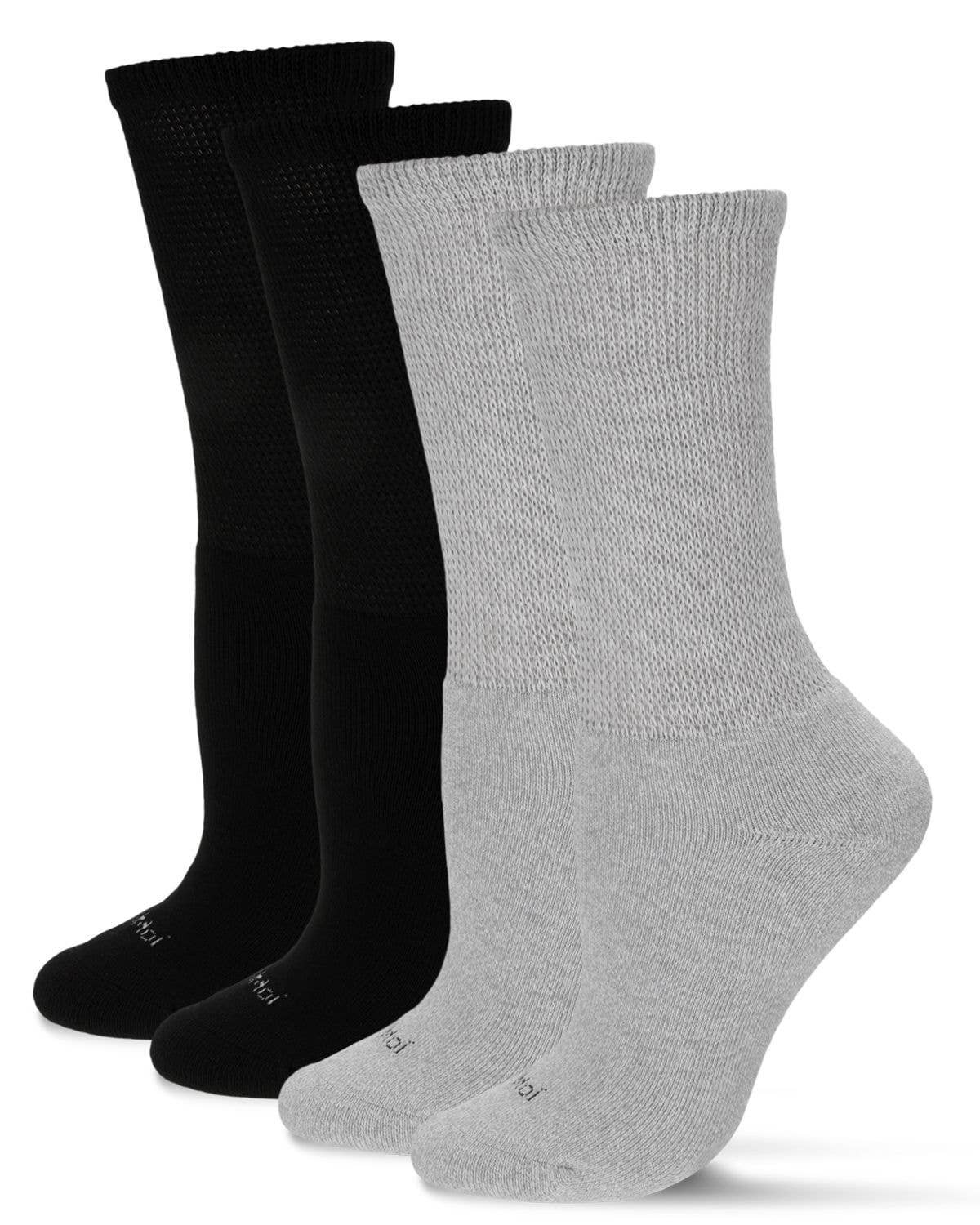 Infinity Classics International Inc. - Wholesale Socks - Unisex - 2 Pair Diabetic Full Cushion Crew Sock2
