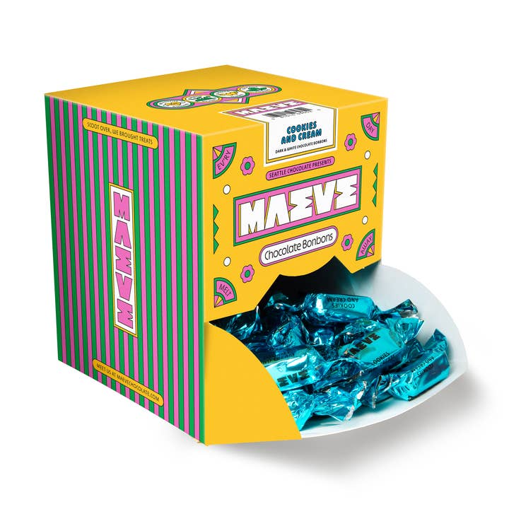 Cookies and Cream Bonbons Bulk - 2lb for wholesale by Seattle Chocolate Presents Maeve