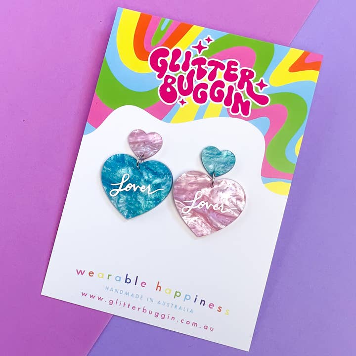 Lover Marble Dingle Örhängen (Taylor Swift-inspirerad) för wholesale av Glitterbuggin