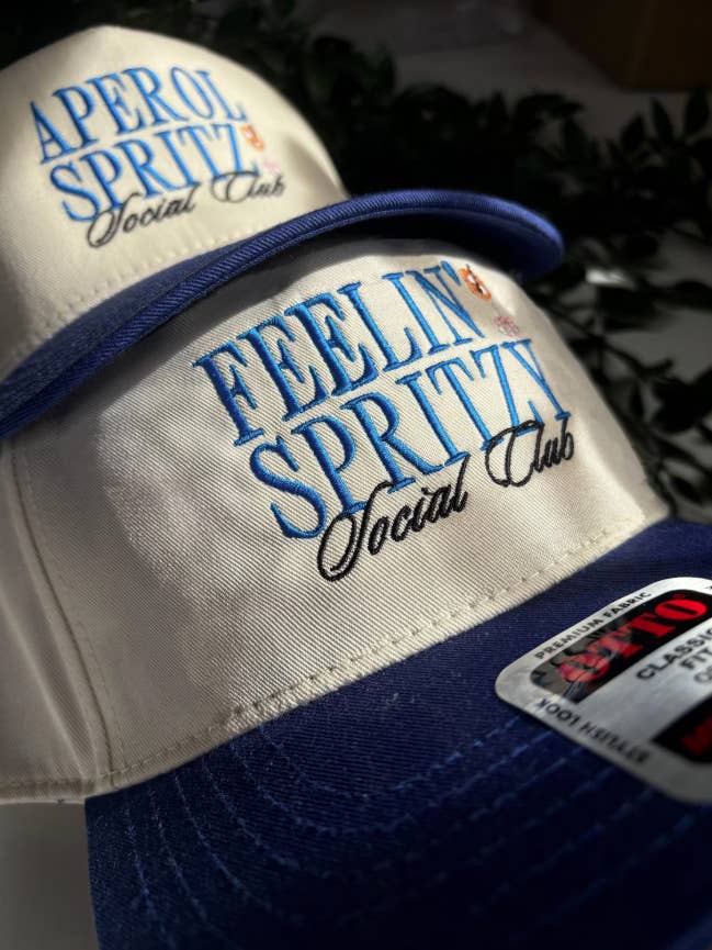 Spritz Social Club Two Tone Trucker for wholesale by Simple & Stellar