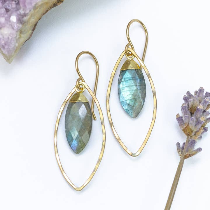 Ethereal Labradorite Earrings for wholesale by Laura J Designs