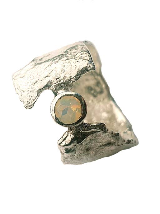Faerie Tale Ring 'Goddess Danu' Opal for wholesale by Caroline Stokesberry-Lee Jewellery Design