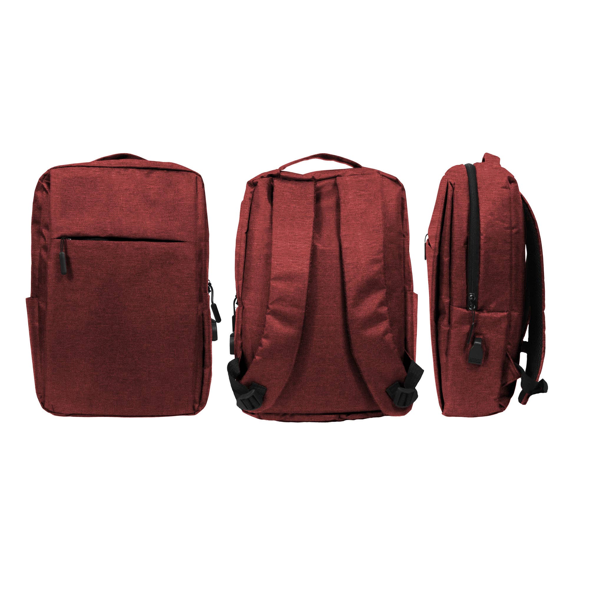 Galaxy By Harvic - Wholesale Backpack – Unisex - Padded Compact Laptop & Tablet Backpack With USB Charging0