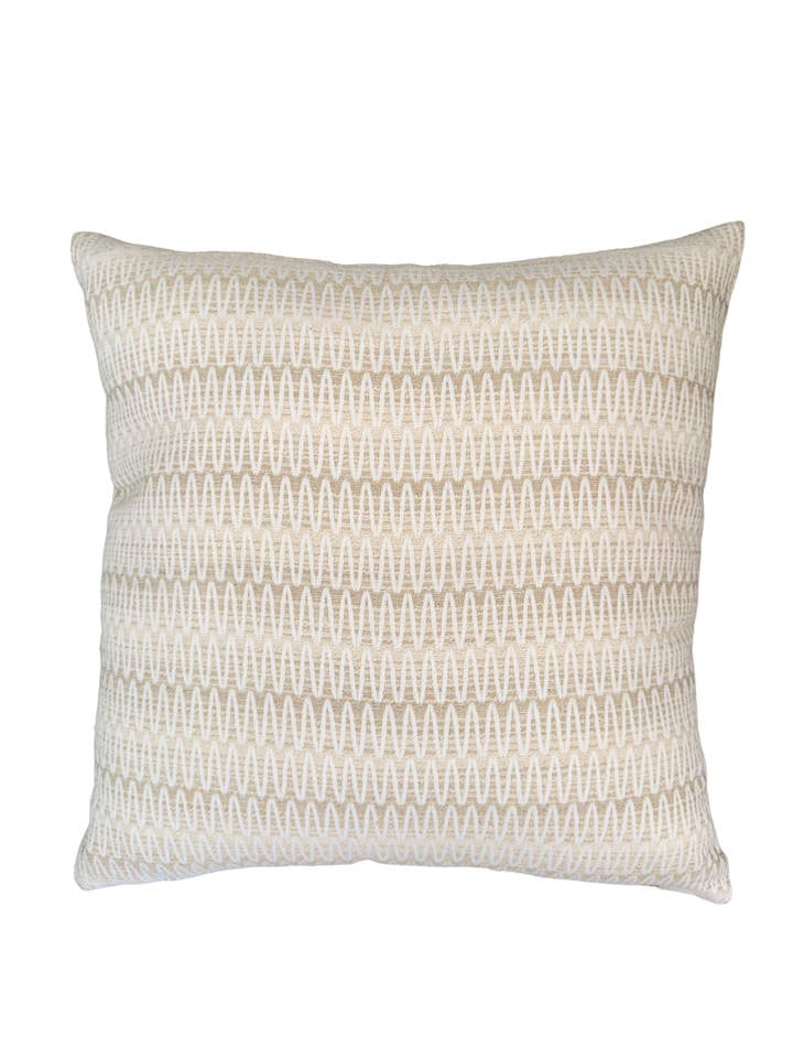 Summer Twist Beige 20x20 kussen voor binnen en buiten voor wholesale door Anaya Home