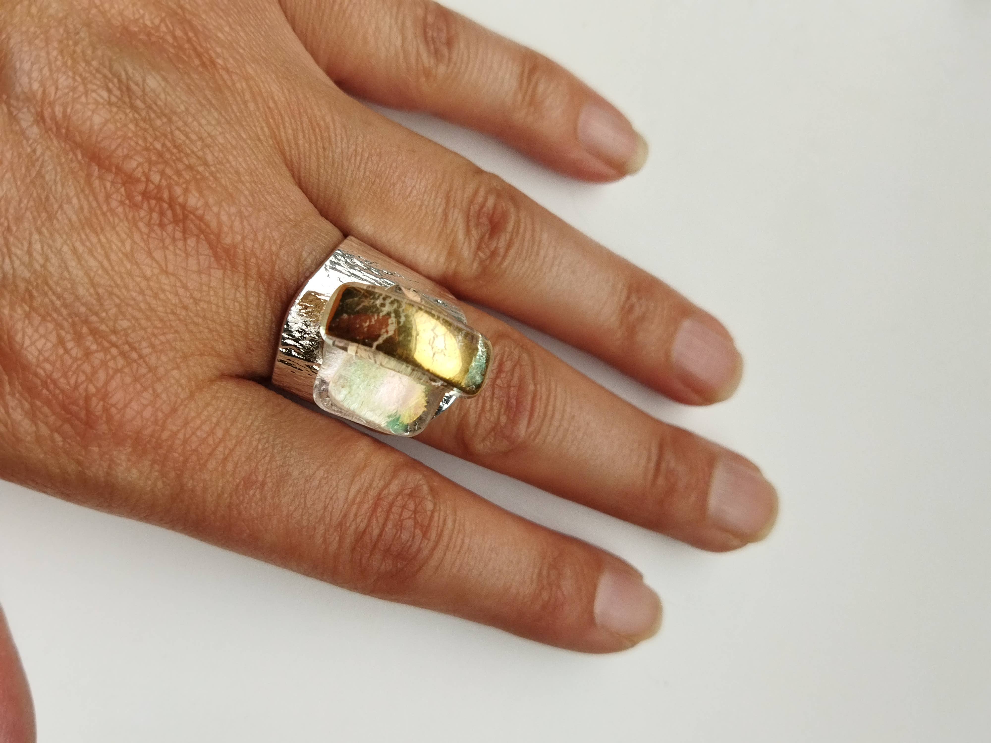 Rachel Ortiz – wholesale Cocktail/statement ring – Perla ALMA ring - Moonstone2