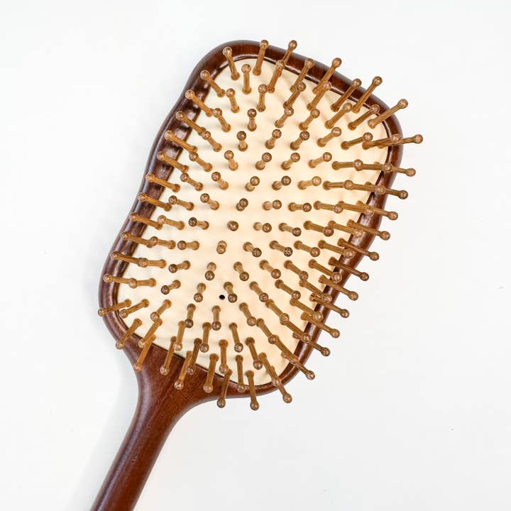 Smile Boutiques - Wholesale Hair Brush/Comb - Premium Rosewood Hair Brush with Natural Bamboo Bristles
