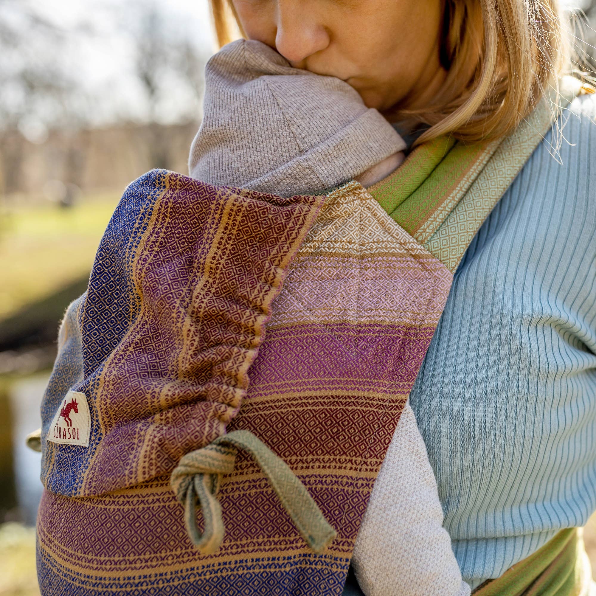 Girasol - Wholesale Baby Carrier - MySol Rayos d'oro baby carrier, suitable from birth, handwoven0