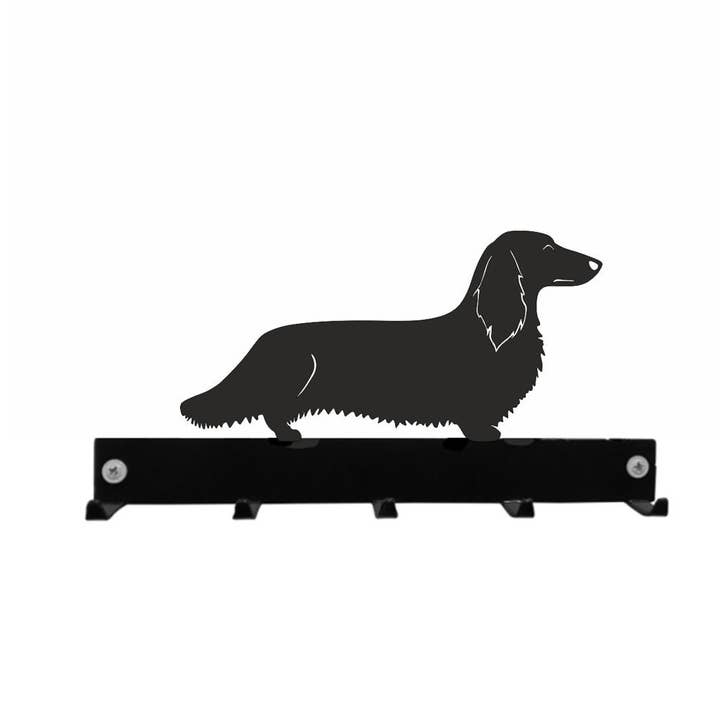 Dachshund Long Hair Hook Coat Key Hanger for wholesale by Steel Images
