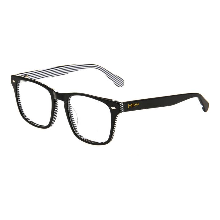 Classic Square Acetate Men's Eyeglasses for wholesale by Midas Eyewear