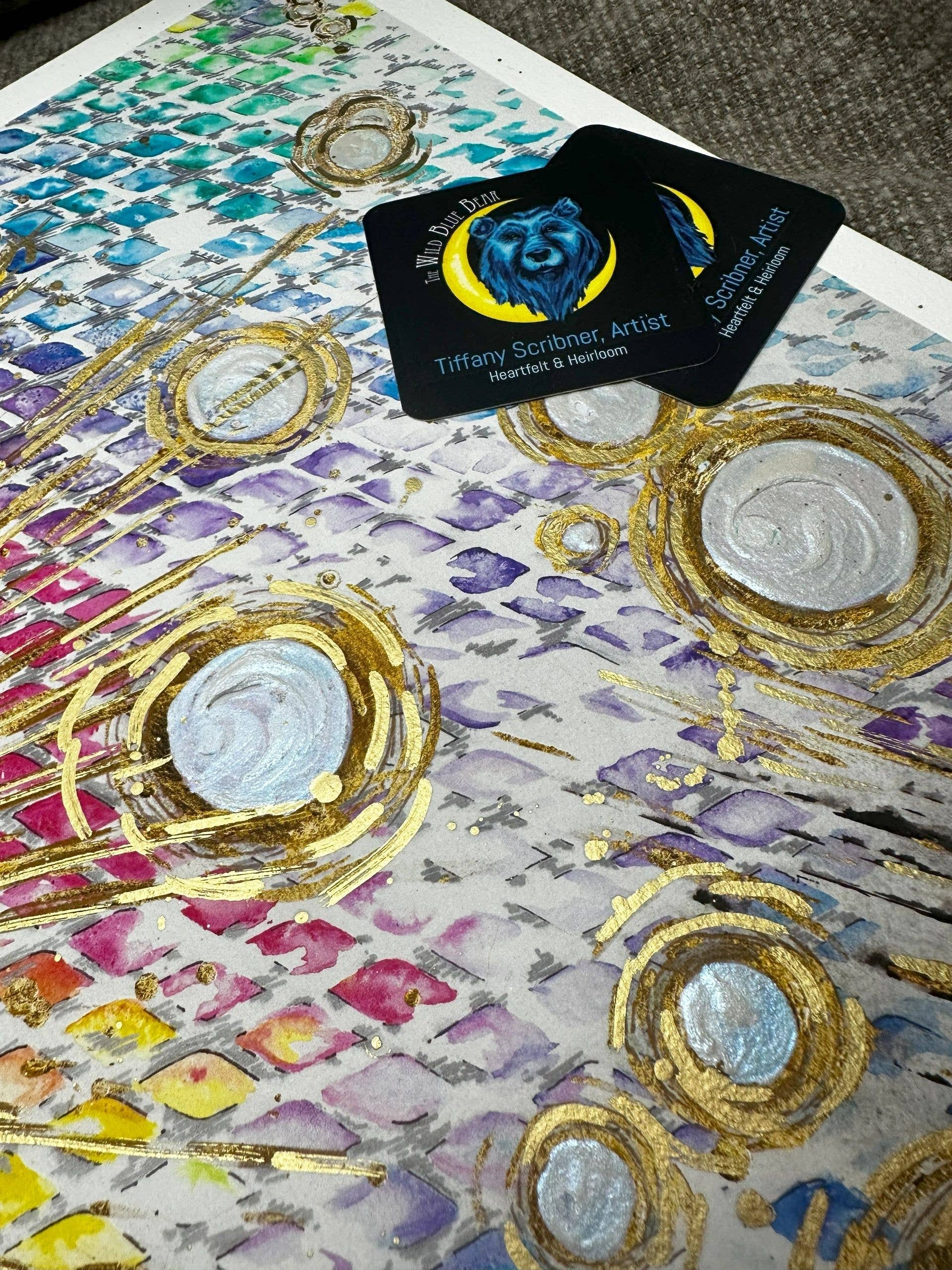 The Wild Blue Bear - Wholesale Art Print - Somehow It All Works Out Giclee Print6