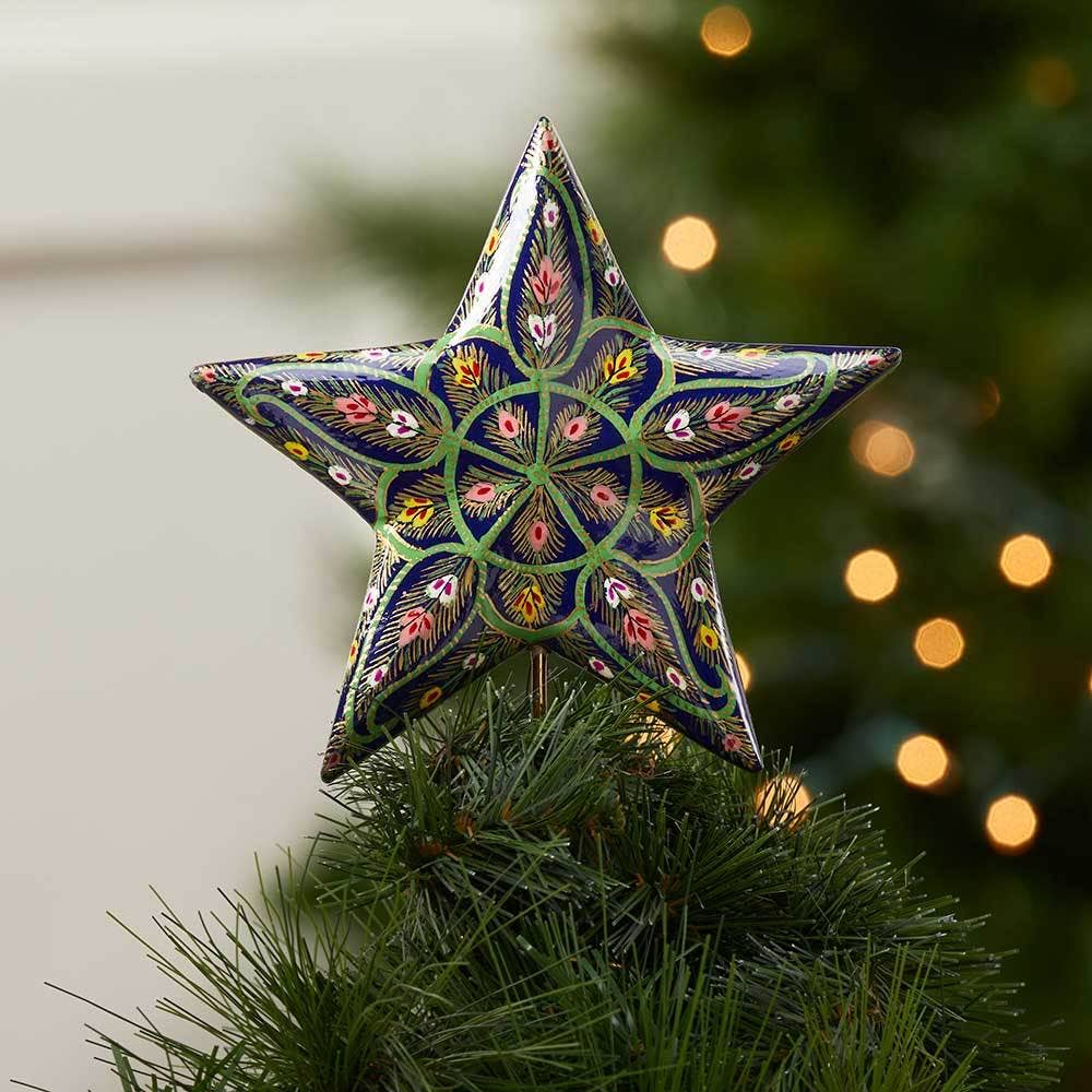 SERRV International - Wholesale Tree Topper - Paizale Kashmiri Star Tree Topper1