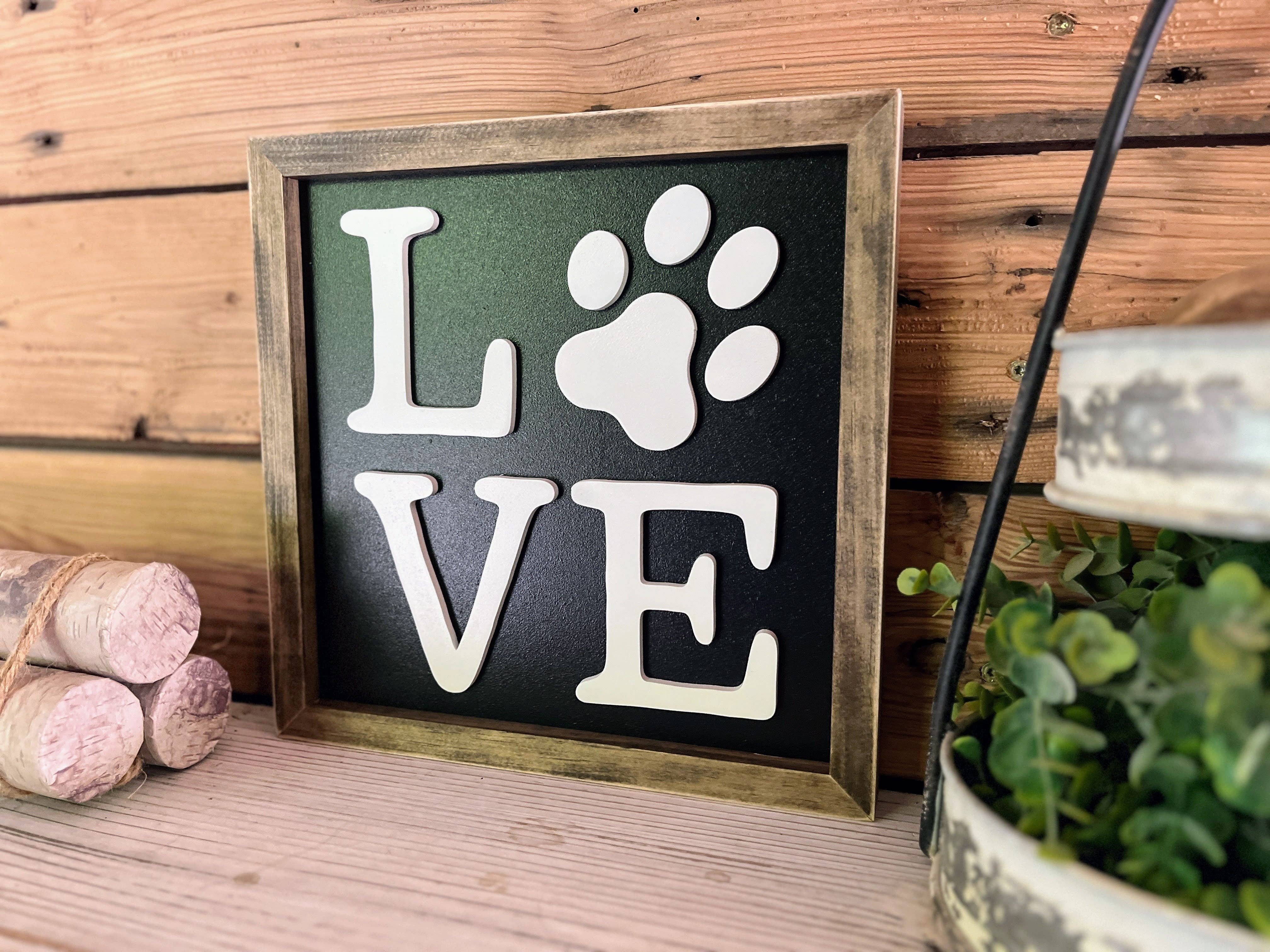 The Farmer's Wife - Wholesale Bord/bordje - Decoratie voor huisdieren | Hondenprint | Pet Love | Houten borden | Houten muurdecoratie1