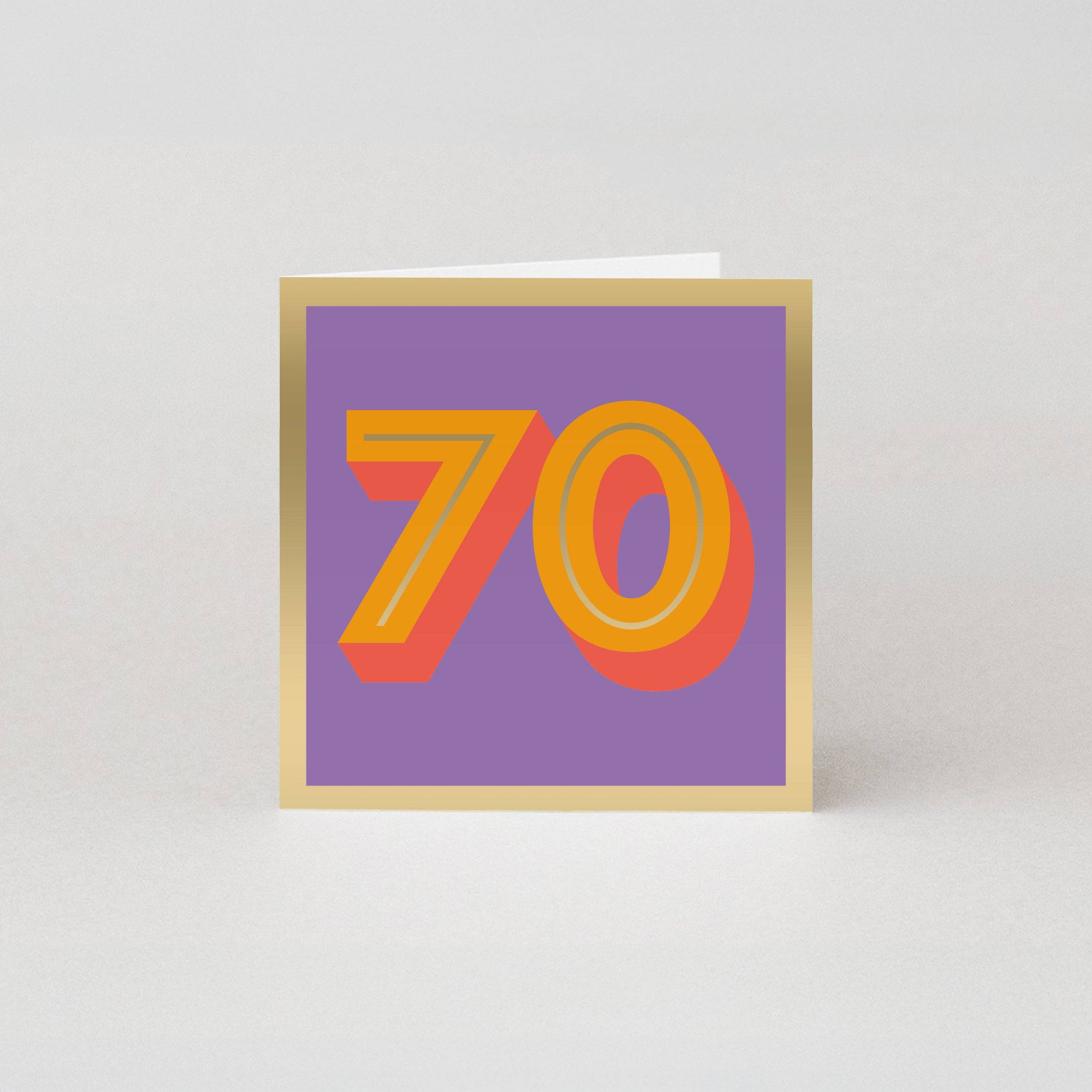 Studio Boketto - Wholesale Birthday Card - 70th Birthday Cards | Milestone Age Cards | Luxury Cards
0