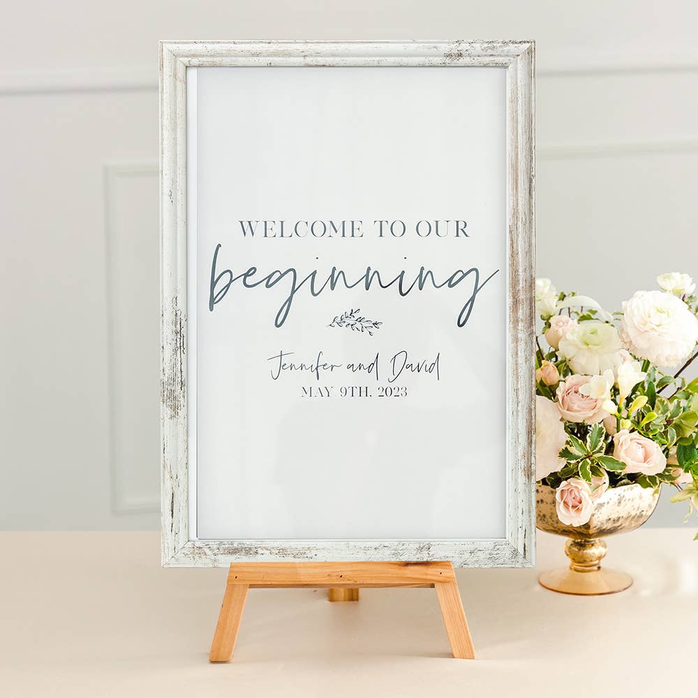 Weddingstar Inc. - Wholesale Picture Frame - Large 12" X 18" Distressed Wood Picture Frame1