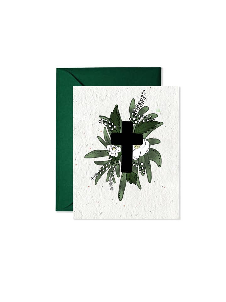 Resurrection Garden: Wildflower Seed Paper Card for wholesale by Artsy Em