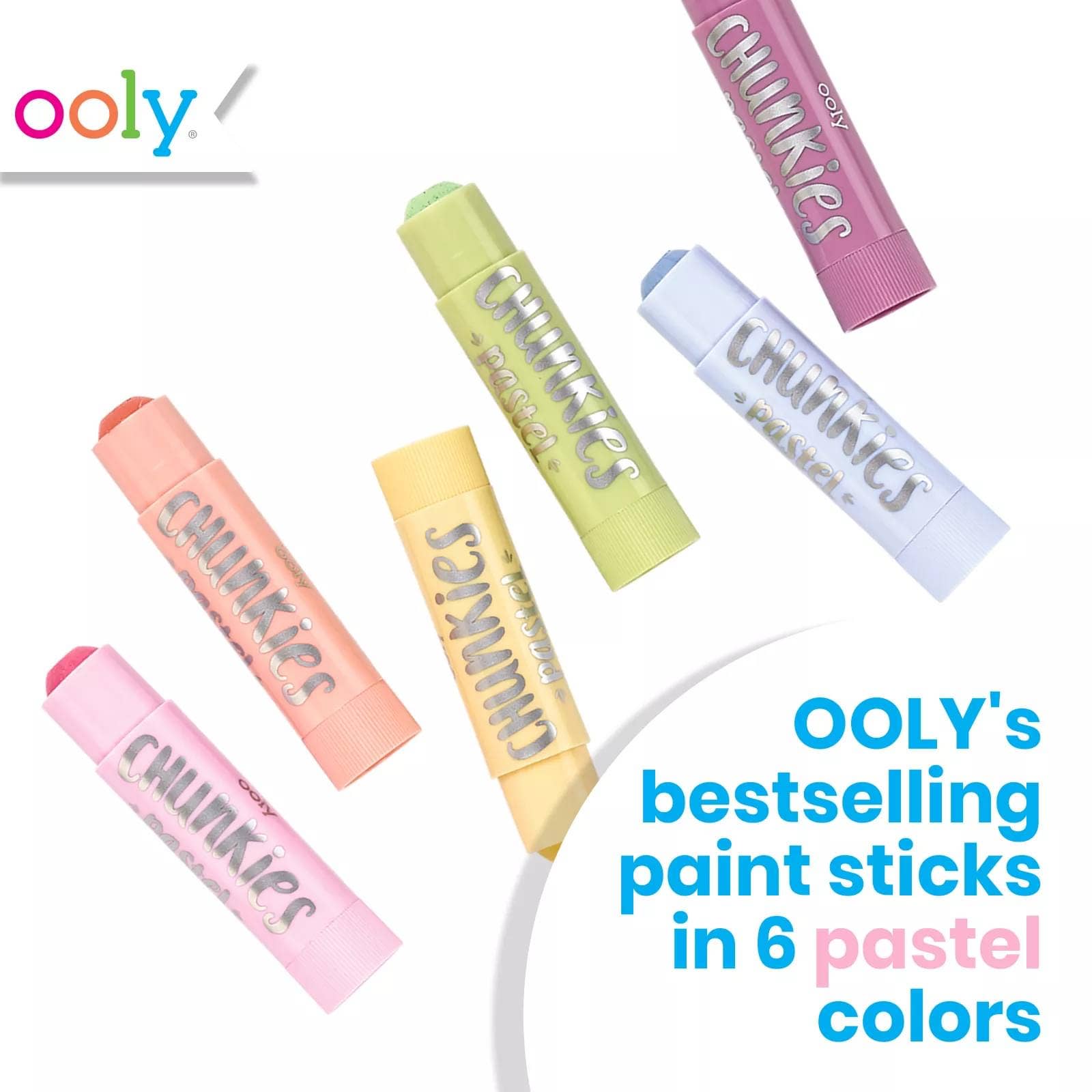 OOLY - Wholesale Paint Set - Chunkies: Paint Sticks Pastel Pack (Set of 6)4