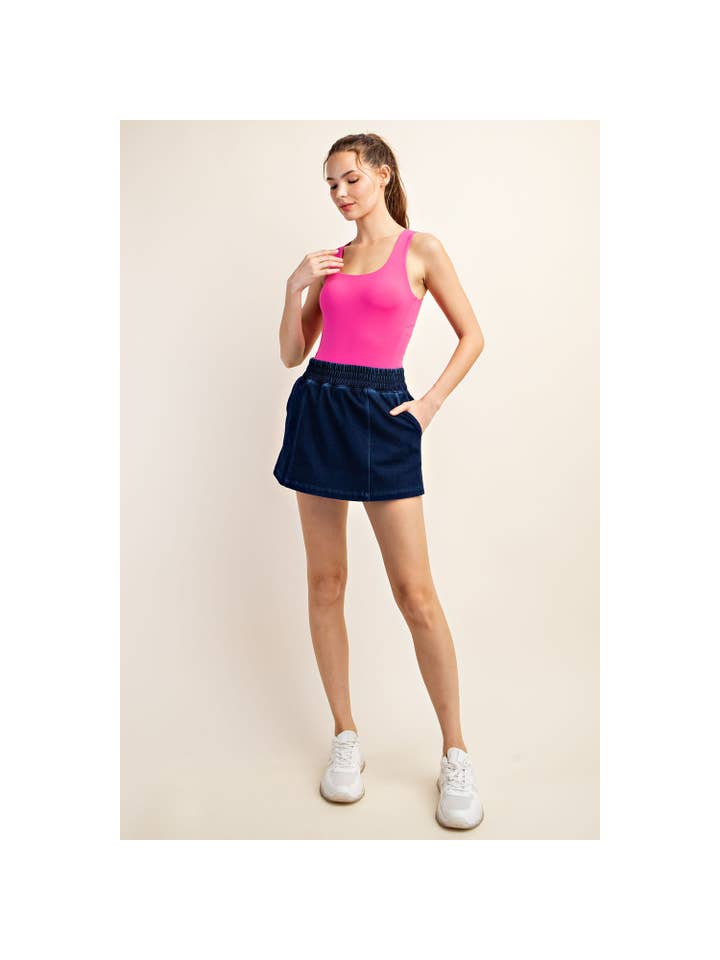 Rae Mode - Wholesale Bodysuit - Women's - PLUS SIZE RECYCLED BUTTER SLEEVELESS BODYSUIT