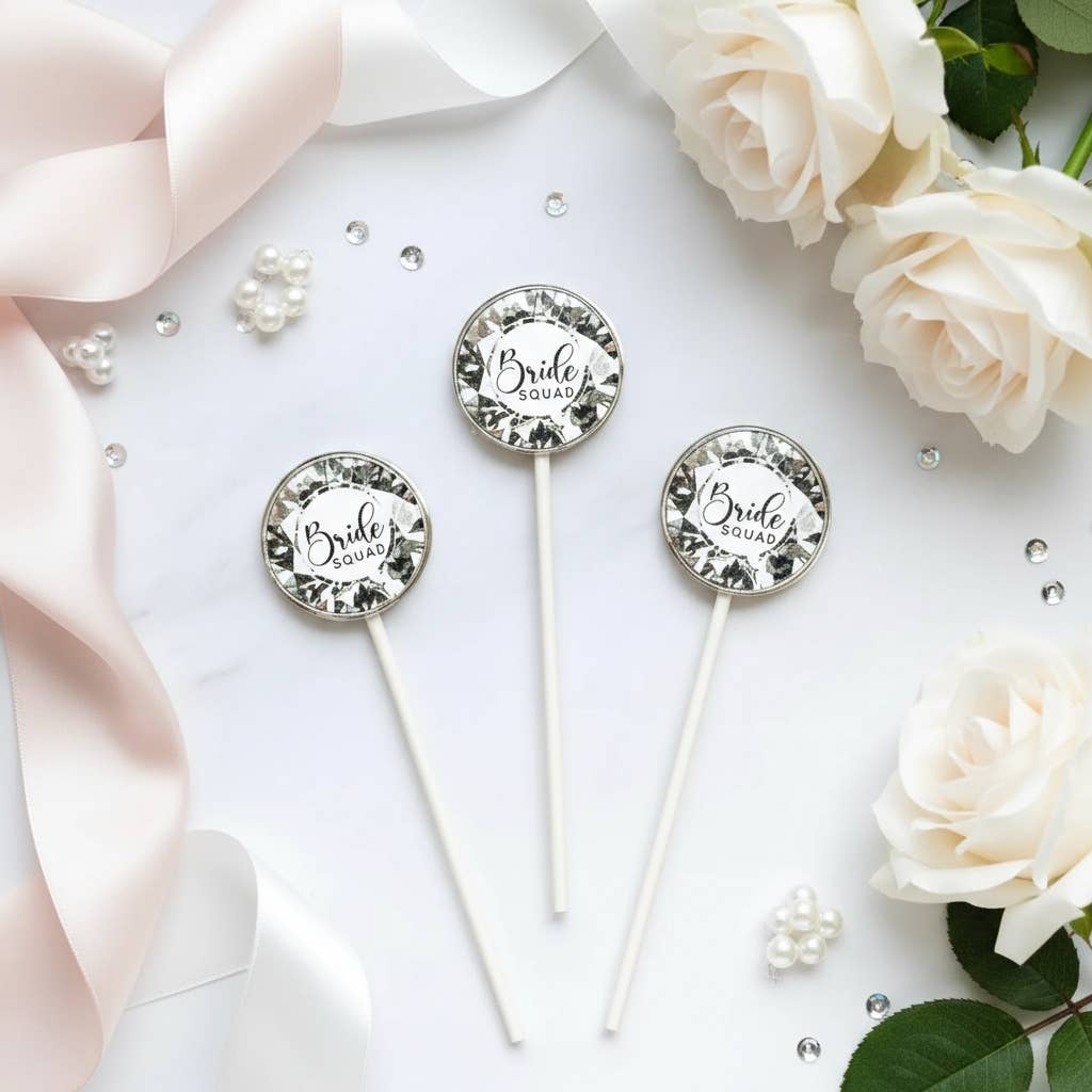TheLollipopStudio - Wholesale Lollipop - Bride Squad Lollipops – Bachelorette - Bridal Shower Favors1