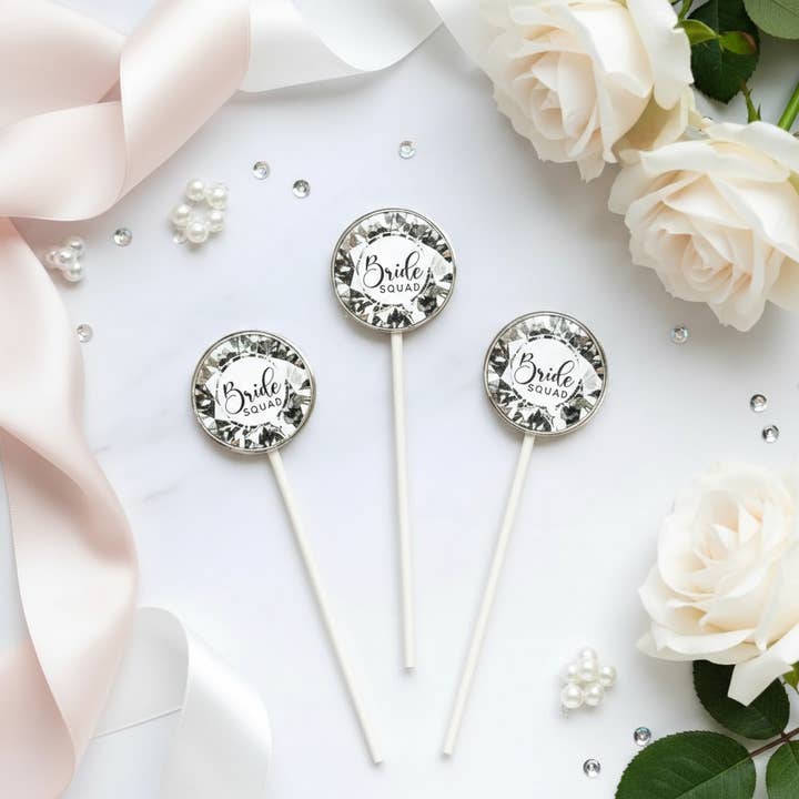 TheLollipopStudio - Wholesale Lollipop - Bride Squad Lollipops – Bachelorette - Bridal Shower Favors1