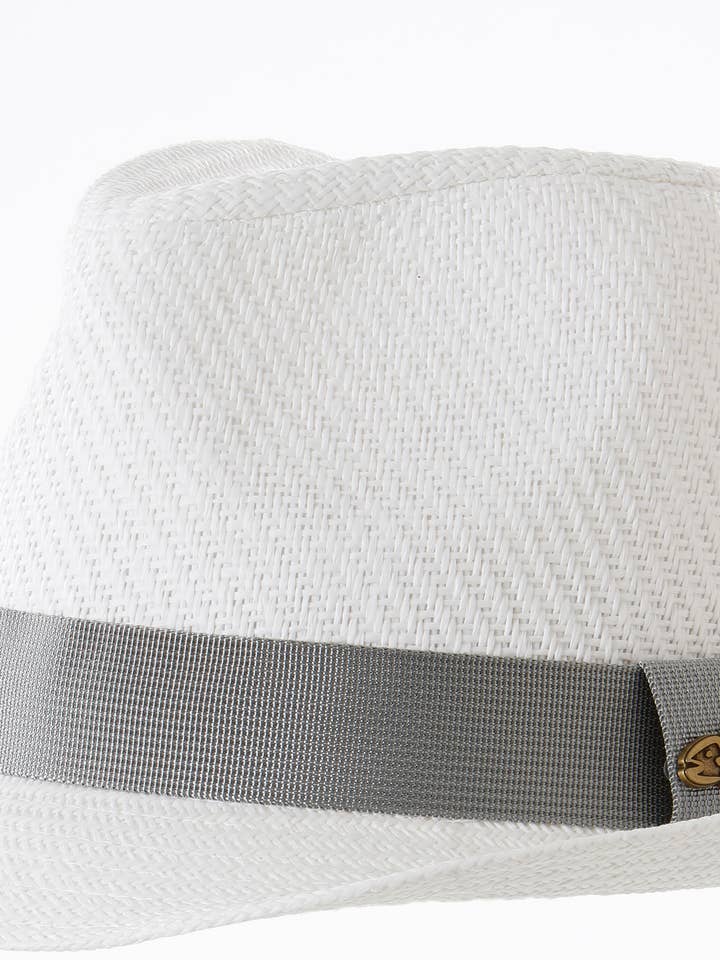 Fedora de Aba Estreita Gilbert White 100% Papel por atacado de Screamer