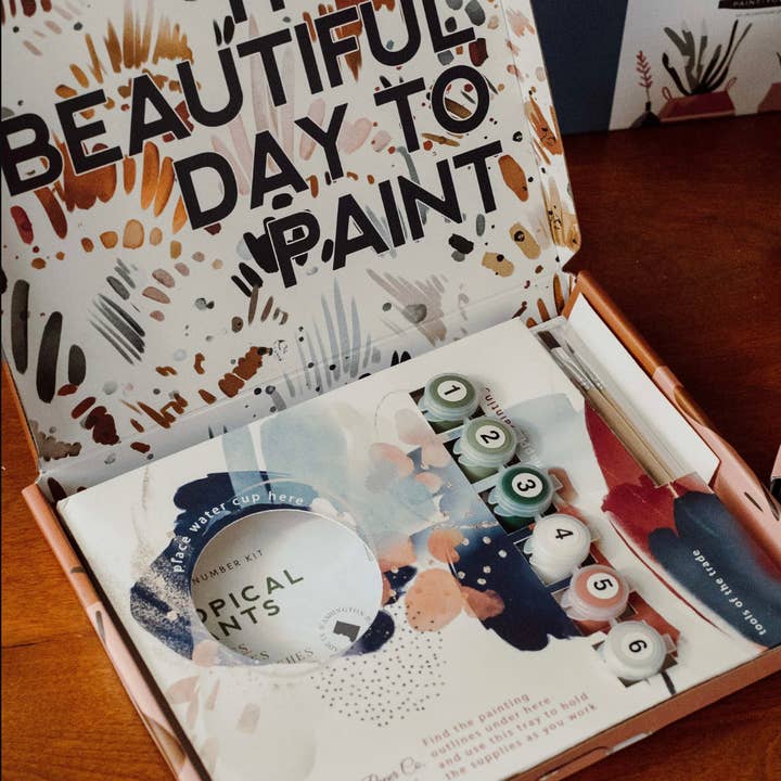 Cate Paper Co. - Wholesale DIY craft kit - Field of Daisies Paint-By-Numbers kit 1