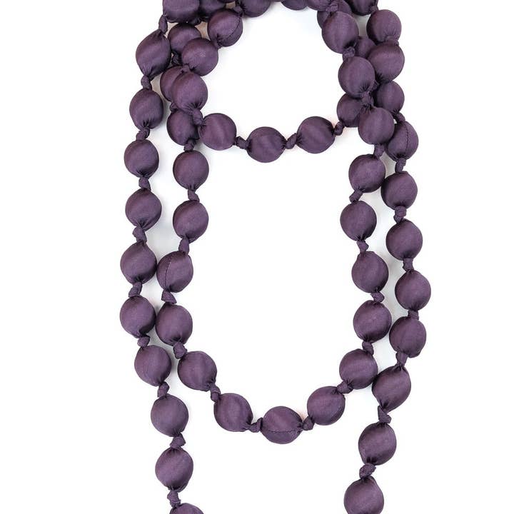 Doan knots mega 17 silk necklace for wholesale by LOOM Fair Trade