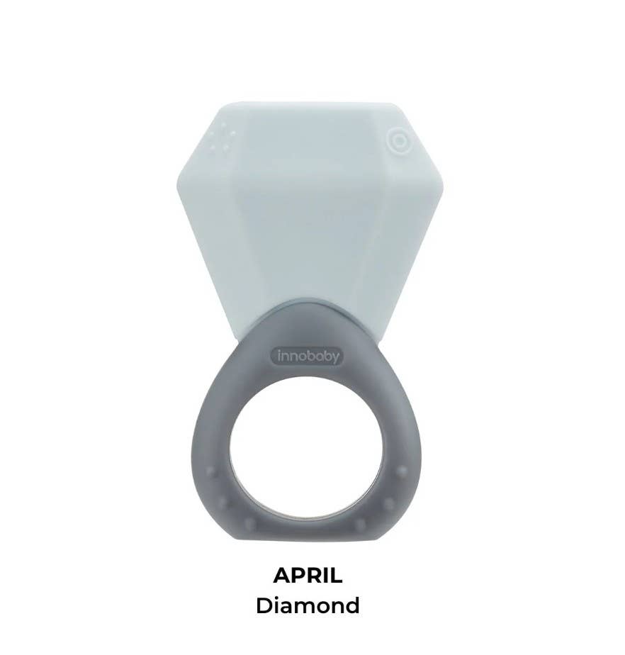 Innobaby on Faire – wholesale Teether (not clip-on) – Baby – Silicone Ring Teether / Birthstone Teether / Sensory Toy17