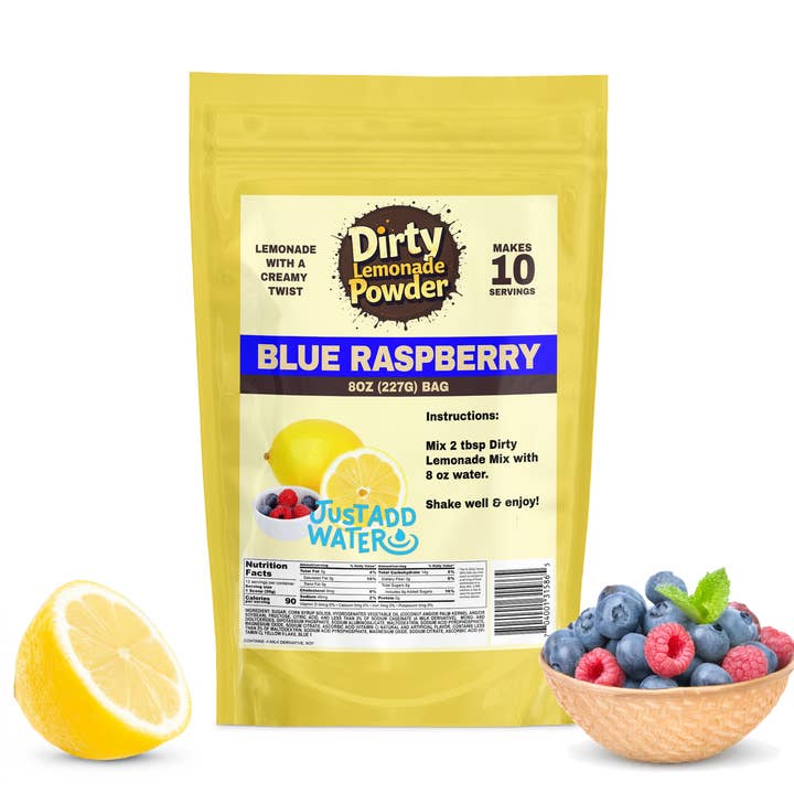 Blue Raspberry Dirty Lemonade Powder - Just Add Water for wholesale by Dirty Soda Powder