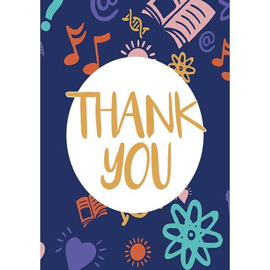 Moon Thank You Greeting Cards with Envelopes for wholesale by DaydreamHQ