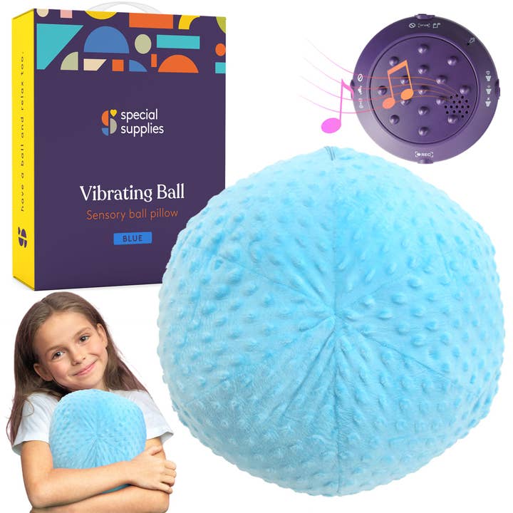 Vibrating Ball Pillow Sensory Pressure Activated for Kids and Adults for wholesale by Special Supplies