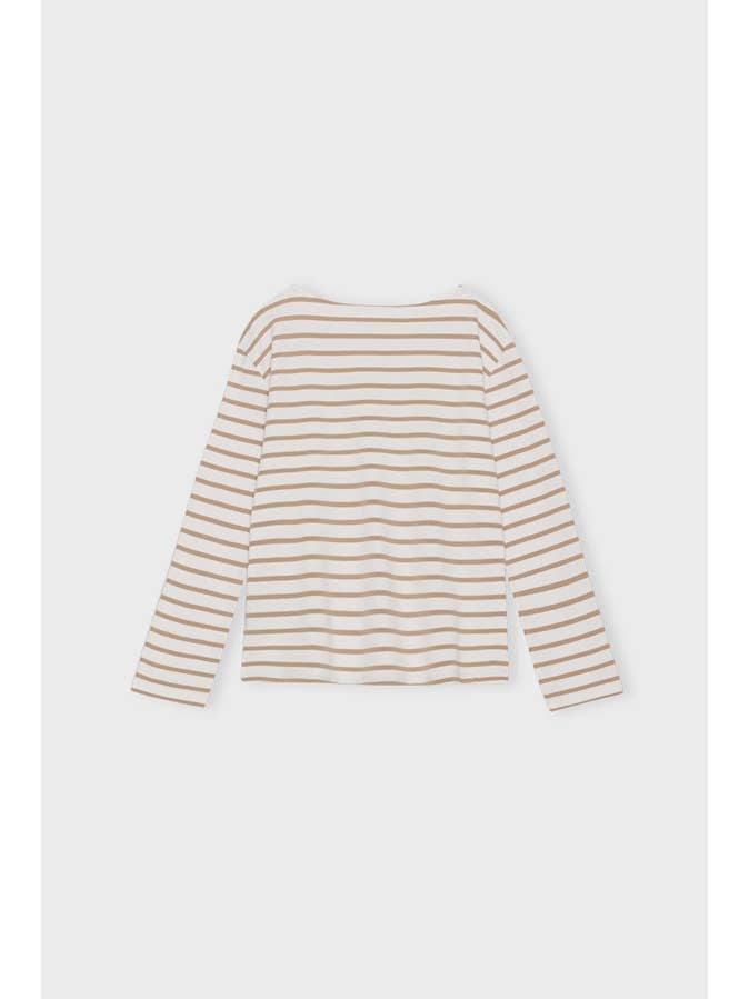 moshi moshi mind - Wholesale Sweatshirt - Women's - blessed sweatshirt stripe - ecru / warm sand3