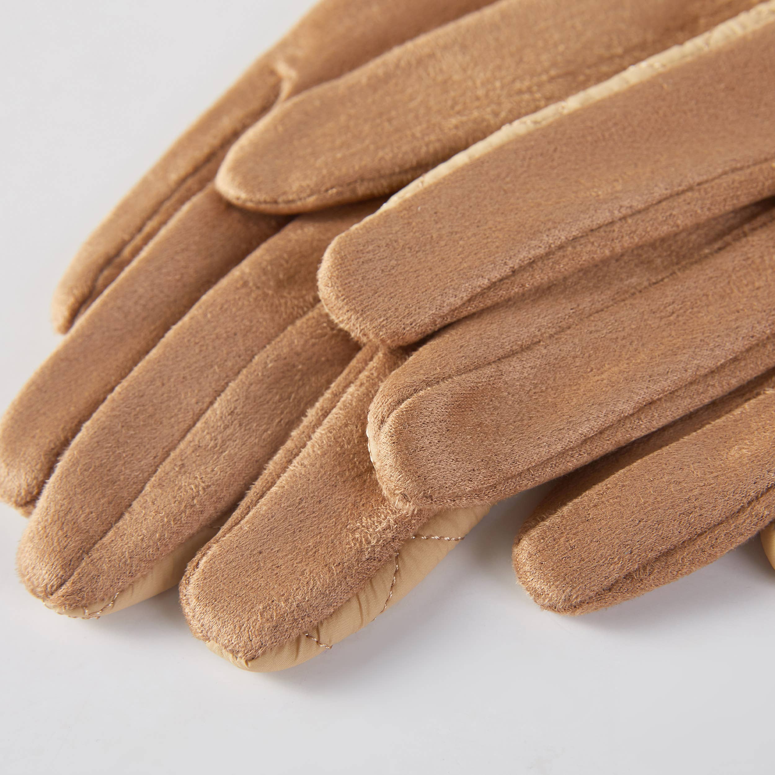 Hana - Venta al por mayor Guantes - Mujer - Guantes con apertura central y patrón de diamante acolchado4