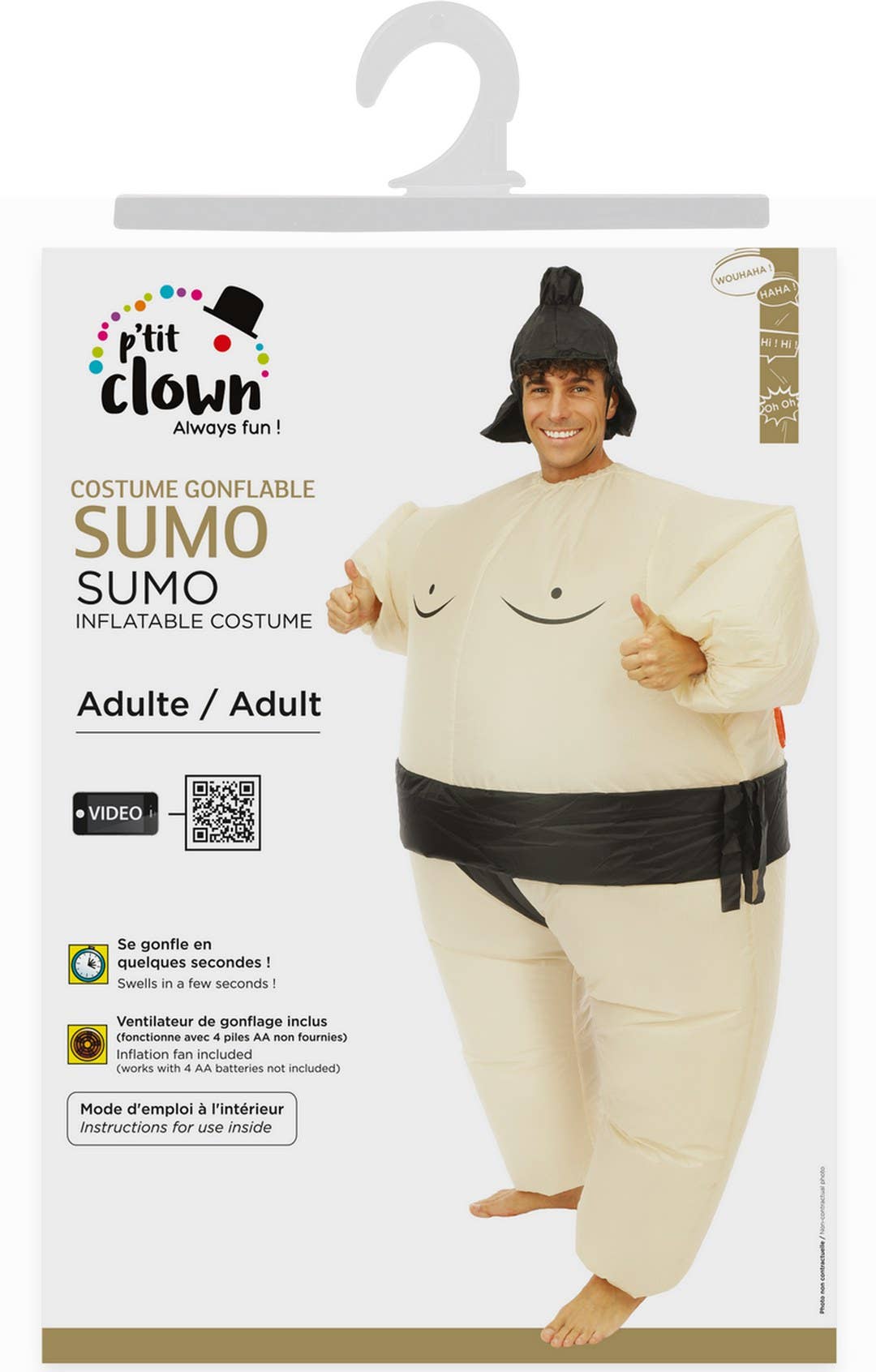 P'tit Clown - Wholesale Inflatables - Inflatable Sumo Costume - Adult - One Size4