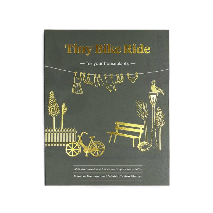 Botanopia USA - gifts , decor and cards for plant lovers - Wholesale Garden/Lawn Stake - Tiny Bike Adventure for your plants6