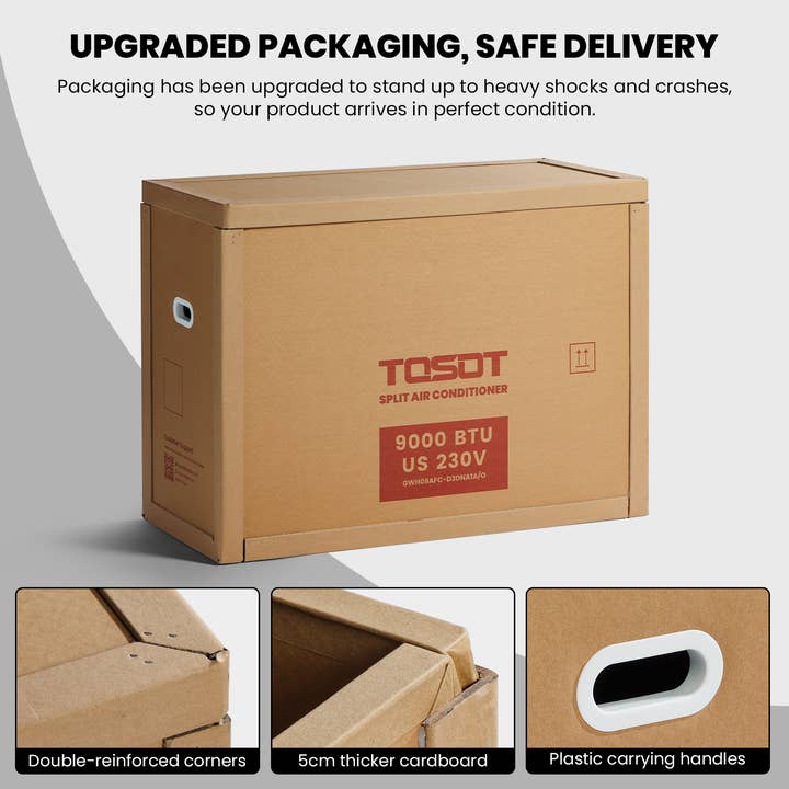 TOSOT - Wholesale HVAC Supplies - 9,000 BTU Mini-Split Heat Pump Air Conditioner-230V10