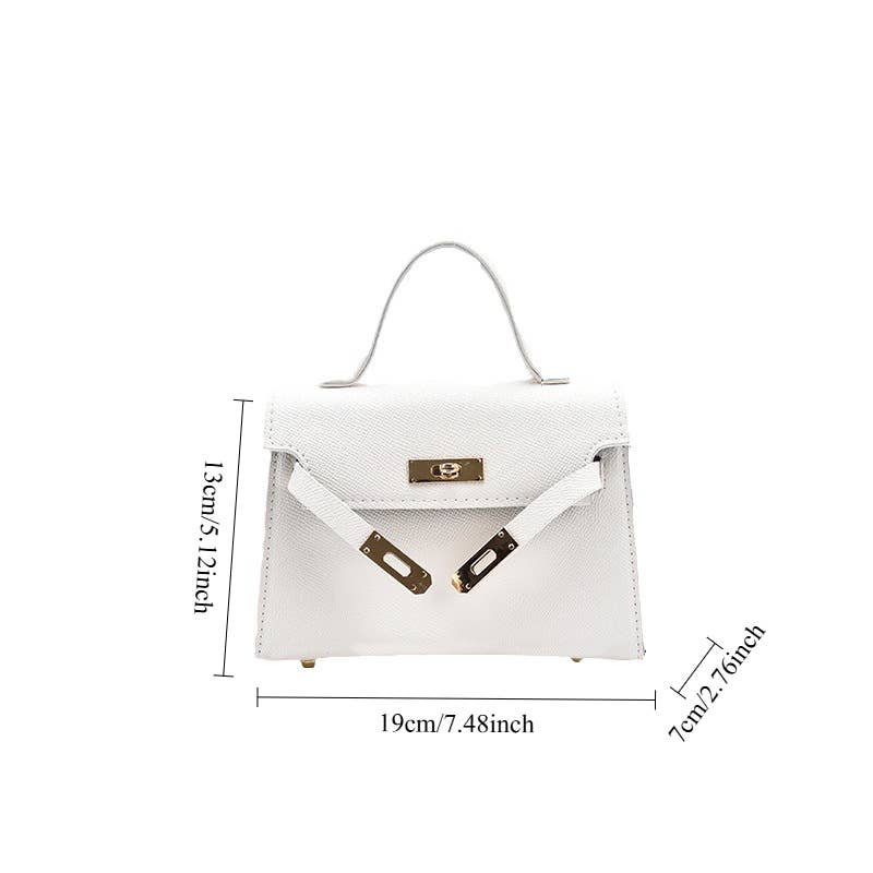 wandf – Engroshandel Crossbodytaske - Dame – PU Vertikal Firkantet Crossbody Taske med Låselukning Pendling6