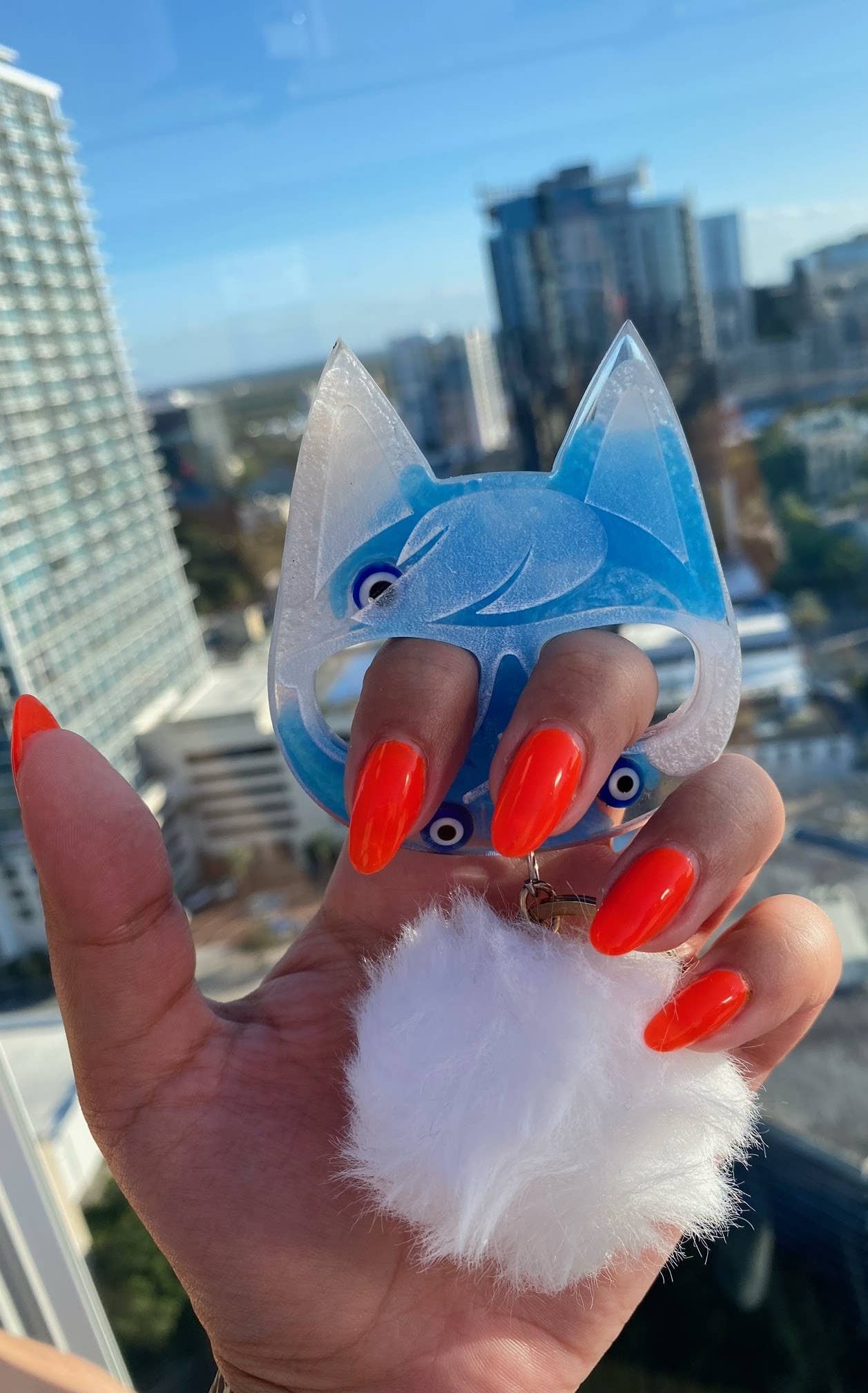 The Witchin Waifu – wholesale Keychain – Women's – Animal Crossing Cat Villager Inspired Self Defense Keychain7