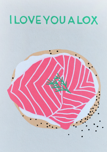 Alphabet Studios - Wholesale Love Card - I LOVE YOU A LOX GREETING CARD1