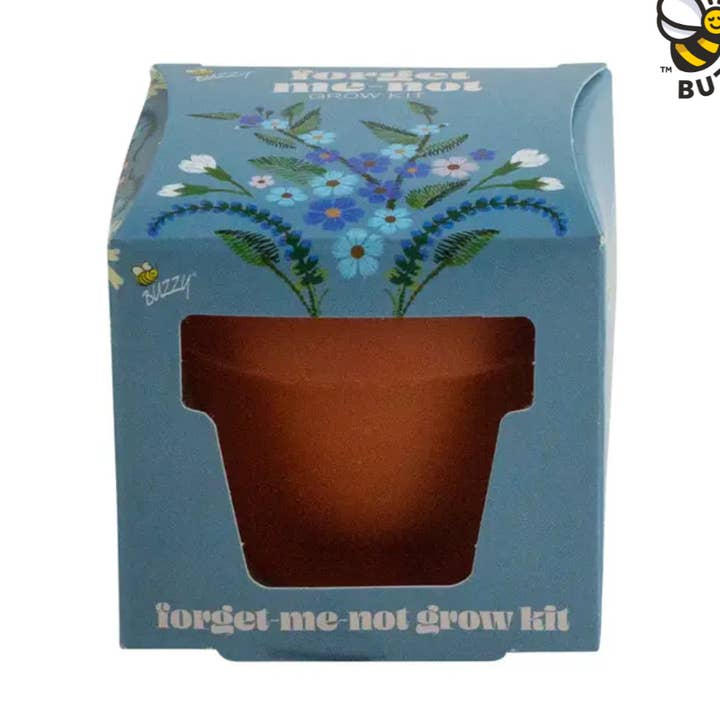 Mini Grow Pot Forget-Me-Not Kit – Indoor Flower Gift for wholesale by Buzzy Seeds Grow Gifts