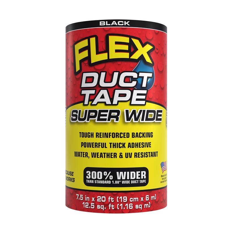Everyday Supply Co - Wholesale Tape - Flex Seal Super Wide Black Duct Tape 7.5"x20'0