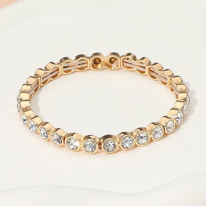 Sensibling Corp. - Wholesale Tennis Bracelet - Stone Bezel Stretch Bracelet3