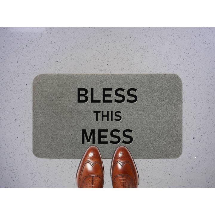 Bless This Mess Cinza Coro Sintético por atacado de ARTISANKISS
