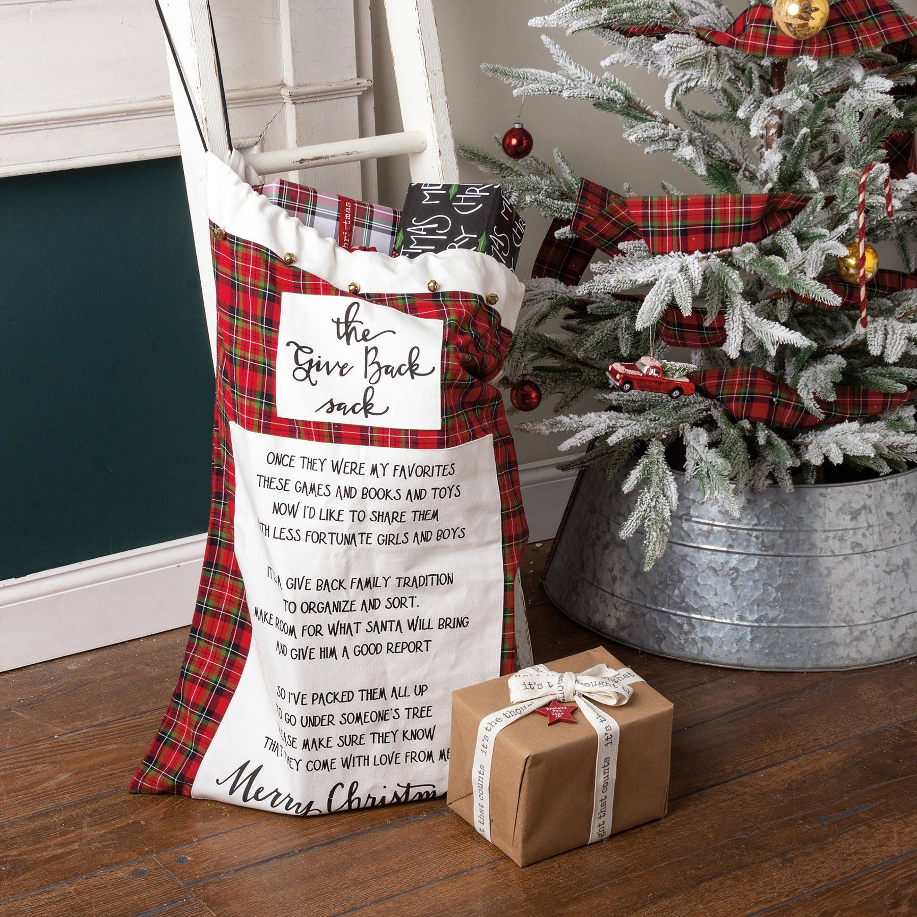 Primitives by Kathy - Wholesale Tote Bag - Unisex - The Give Back Sack Santa Sack1