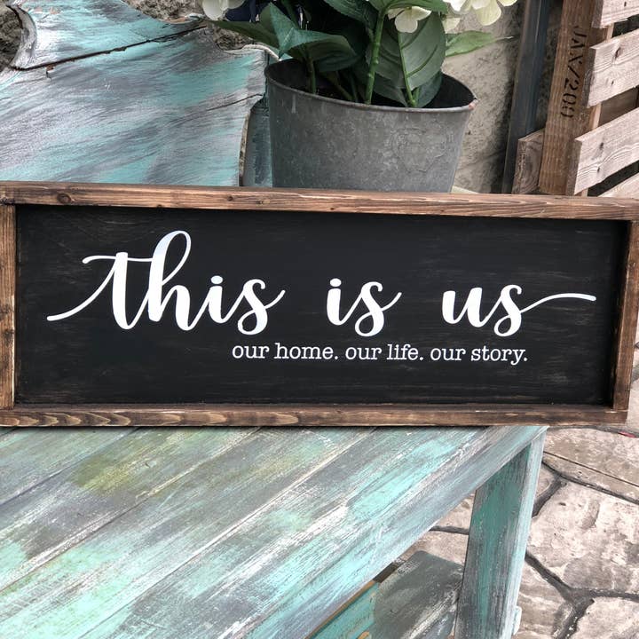 THIS IS US: PLANK DESIGN for wholesale by Paisley Grace Makery