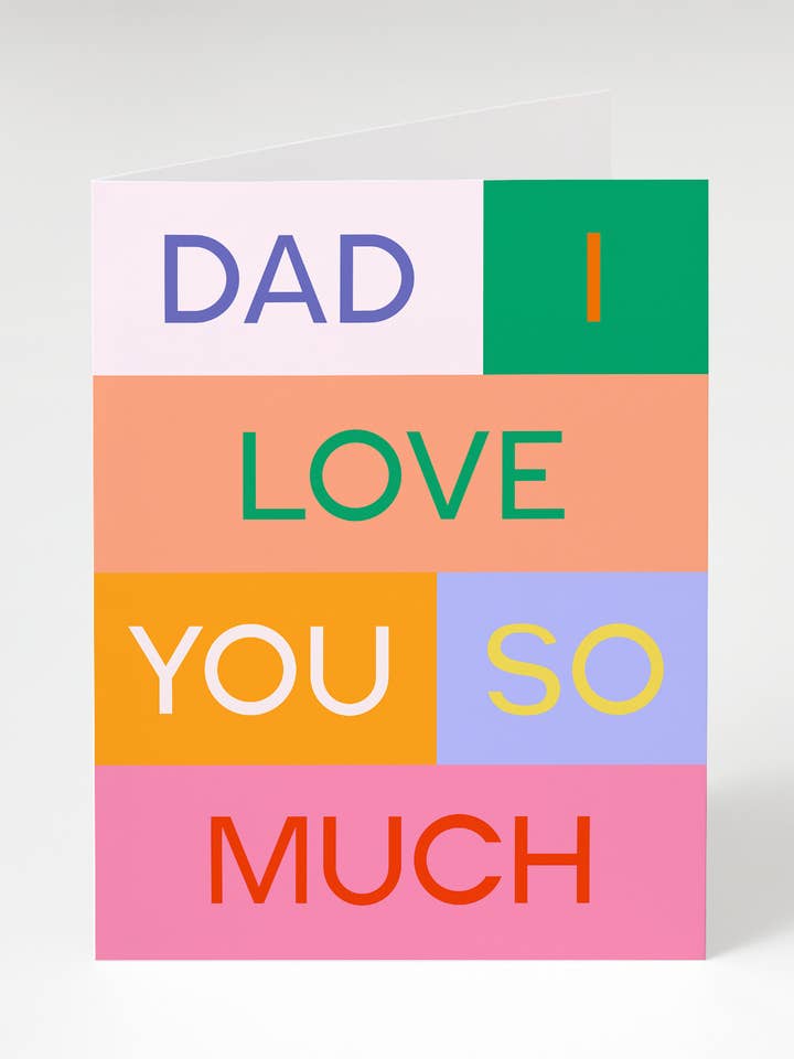 Papa, I Love You Card voor wholesale door Bon Femmes