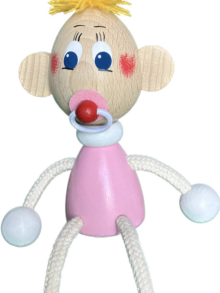 Wooden Magnet - Baby girl - Handcrafted for wholesale by Toywood