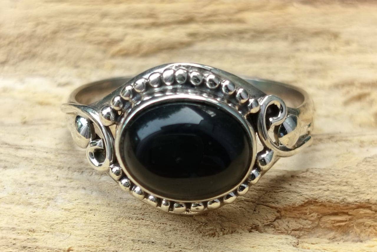 SILVER CAVE - Wholesale Single Stone/Solitaire Ring - Pack of 9 Pieces 925 Sterling Silver Rings With Gemstones6